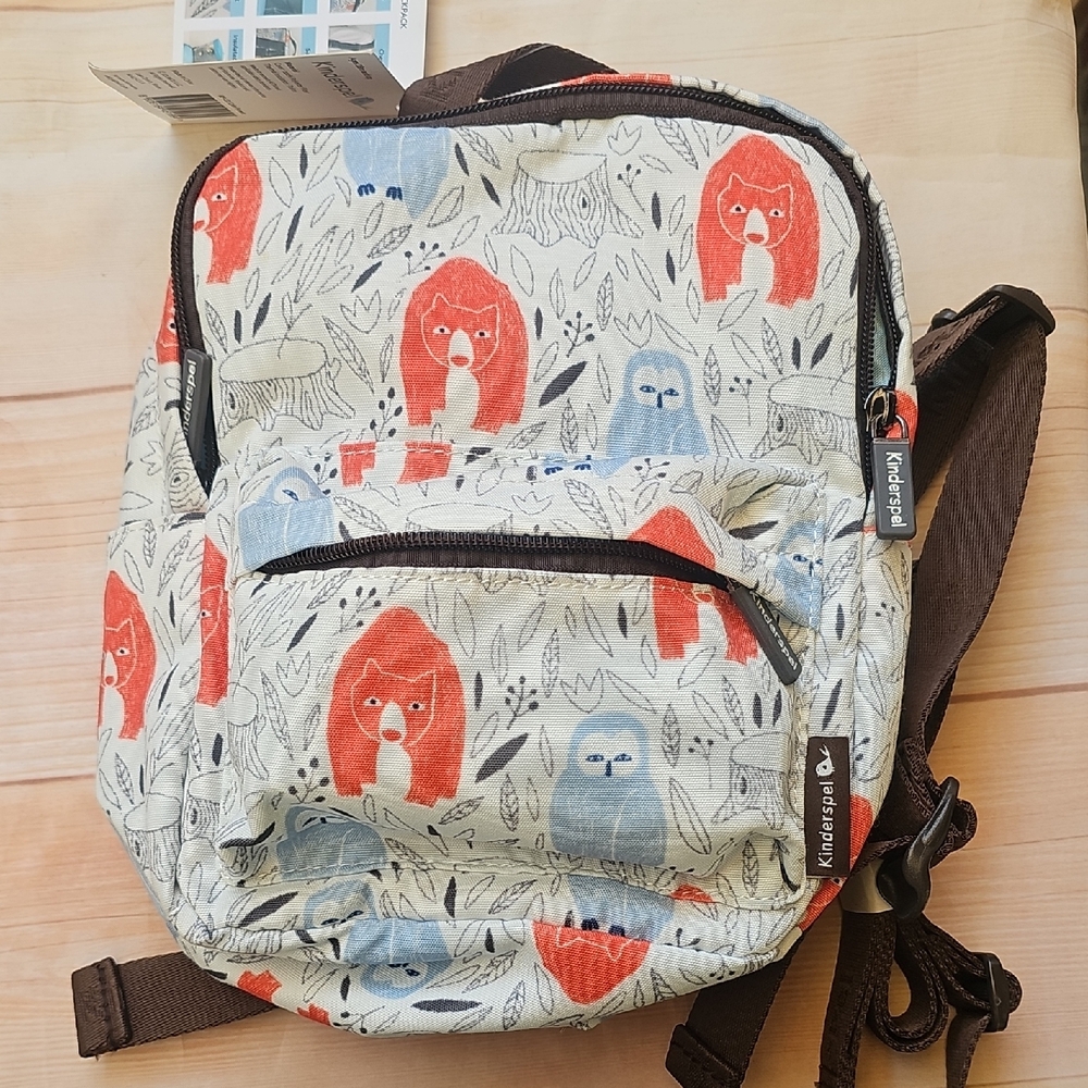 Red and Blue Cartoon Pattern Bag